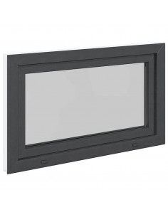 Finestra da cantina "RISOR" 100x60 cm anta-ribalta DIN sinistra antracite