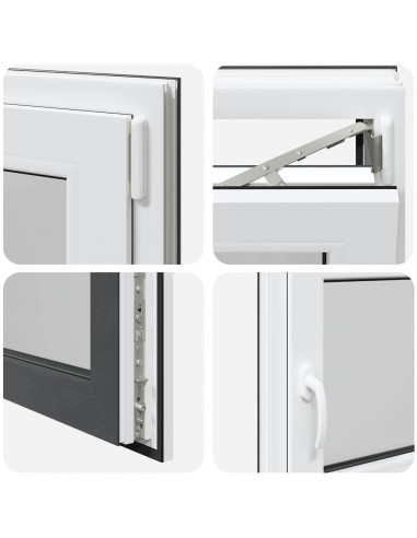 Finestra Seminterrato RISOR 100x70 cm Anta Ribalta DIN Destra