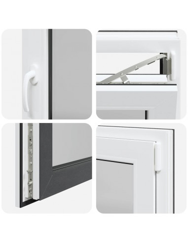 Finestra Seminterrato RISOR 100x70 cm Anta Ribalta DIN Destra