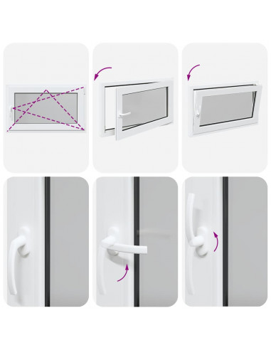 Finestra Seminterrato RISOR 100x70 cm Anta Ribalta DIN Destra