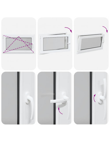 Finestra Seminterrato RISOR 100x70 cm Anta Ribalta DIN Sinistra