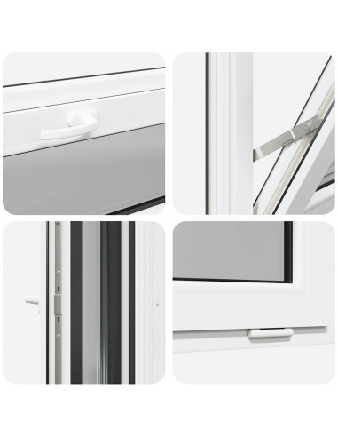 Finestra Seminterrato RISOR 110x40 cm Tilt 3 Vetri Antracite