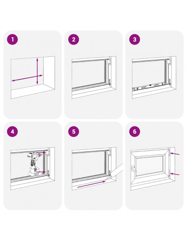 Finestra Seminterrato RISOR 60x100 cm Anta Ribalta DIN Sinistra