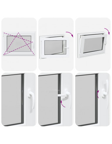 Finestra Seminterrato RISOR 80x70 cm Anta Ribalta DIN Sinistra