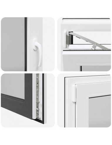 Finestra Seminterrato RISOR 80x70 cm Anta Ribalta DIN Sinistra