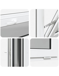 Finestra Seminterrato RISOR 90x40 cm Tilt 3 Vetri Antracite 2