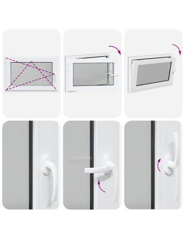 Finestra Seminterrato RISOR 90x70 cm Anta Ribalta DIN Sinistra