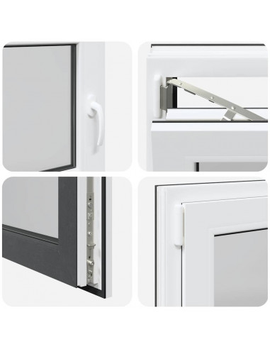 Finestra Seminterrato RISOR 90x70 cm Anta Ribalta DIN Sinistra