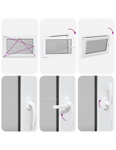 Finestra Seminterrato RISOR 90x70 cm Anta Ribalta DIN Sinistra