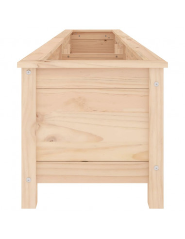 Fioriera Rialzata da Giardino 199,5x40x39cm Legno Massello Pino