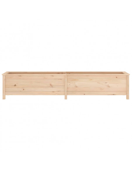 Fioriera Rialzata da Giardino 199,5x40x39cm Legno Massello Pino