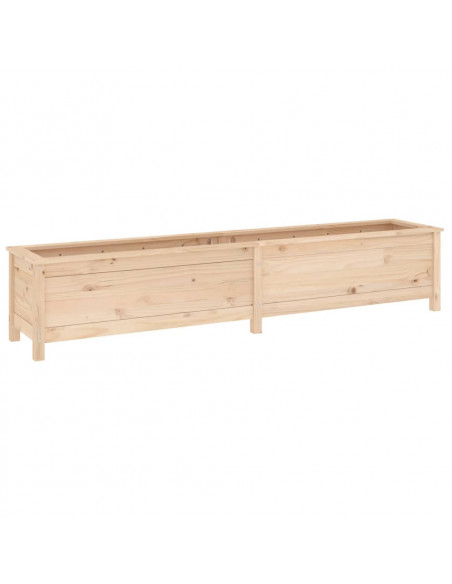 Fioriera Rialzata da Giardino 199,5x40x39cm Legno Massello Pino