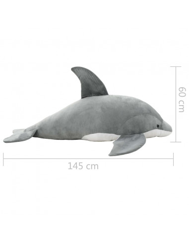 Giocattolo di Peluche Delfino Grigio