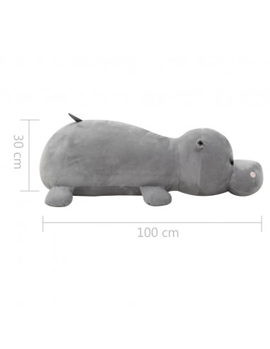Giocattolo di Peluche Ippopotamo Grigio