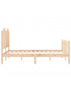 Giroletto senza Materasso 140x200 cm in Legno Massello di Pino