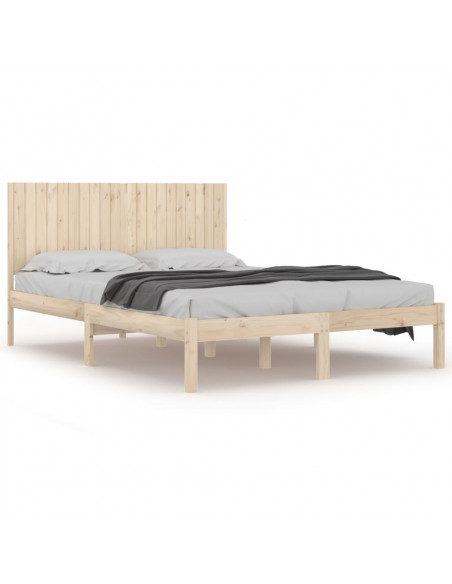 Giroletto senza Materasso 200x200 cm in Legno Massello di Pino