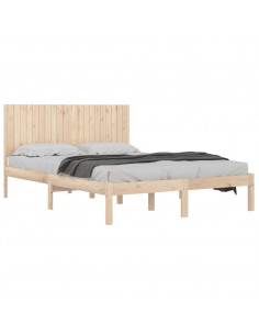 Giroletto senza Materasso 200x200 cm in Legno Massello di Pino 2