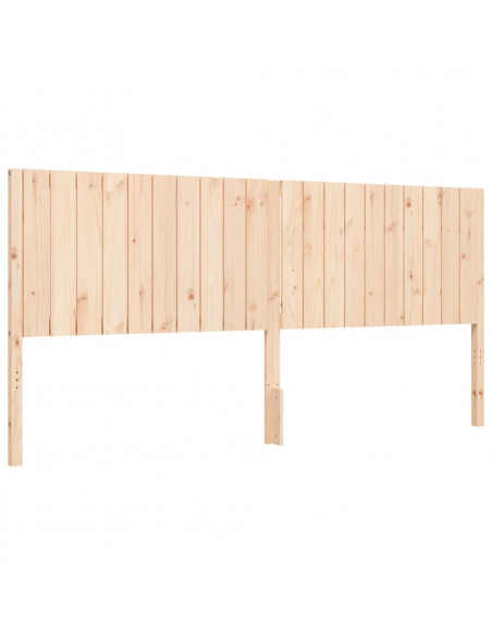 Giroletto senza Materasso 200x200 cm in Legno Massello di Pino