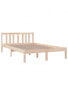 Giroletto senza Materasso Ambrato in Legno Massello 120x200 cm 2