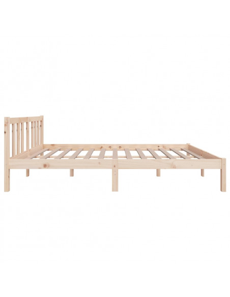 Giroletto senza Materasso Ambrato in Legno Massello 120x200 cm