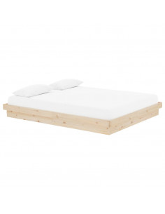 Giroletto senza Materasso in Legno Massello 160x200 cm 2