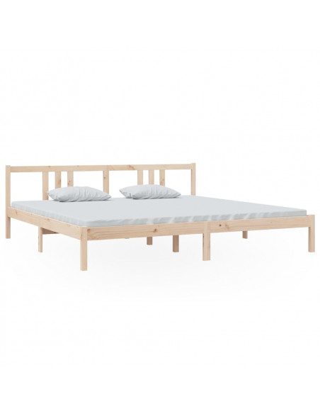 Giroletto senza Materasso in Legno Massello 200x200 cm