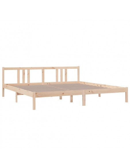 Giroletto senza Materasso in Legno Massello 200x200 cm