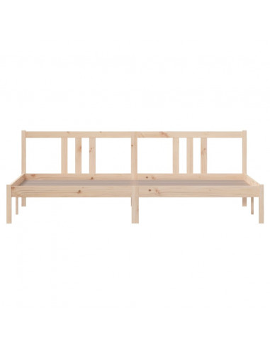 Giroletto senza Materasso in Legno Massello 200x200 cm