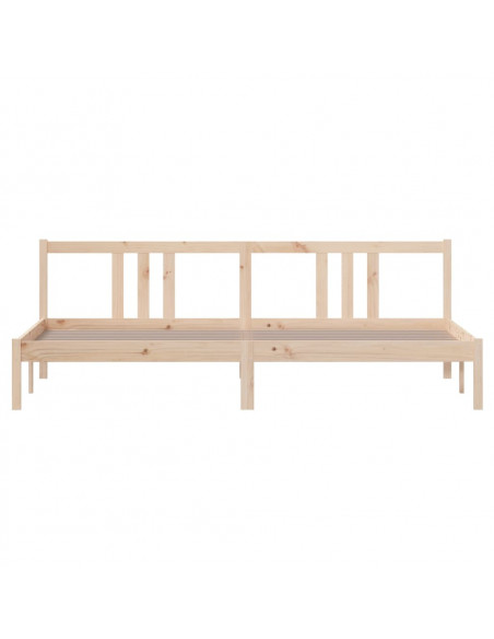 Giroletto senza Materasso in Legno Massello 200x200 cm
