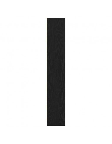 Libreria Rovere Nero 40x24x143 cm in Legno Multistrato