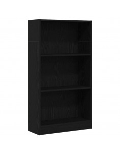 Libreria Rovere Nero 60x24x109 cm in Legno Multistrato