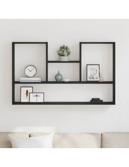 Mensola a Muro Rovere Nero 99x15x60 cm in Truciolato