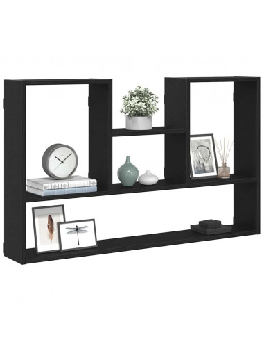 Mensola a Muro Rovere Nero 99x15x60 cm in Truciolato