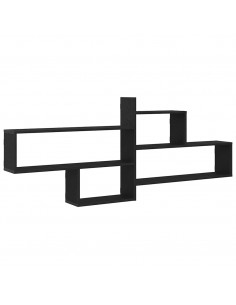 Mensola a Parete Rovere Nero 167,5x18x68 cm in Truciolato