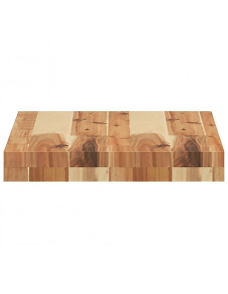 Mensole da Parete 3 pz 40x30x4 cm Legno Acacia Rifinito a Olio