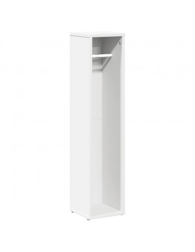 Mobile da Bagno con Portarotolo Bianco 20,5x20x90 cm