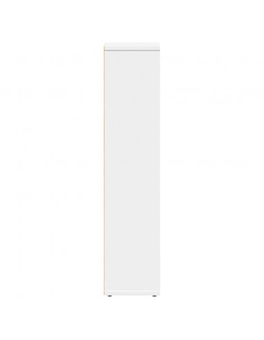 Mobile da Bagno con Portarotolo Bianco 20,5x20x90 cm