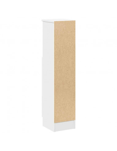 Mobile da Bagno con Portarotolo Bianco 20,5x22x90 cm