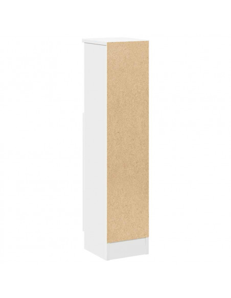 Mobile da Bagno con Portarotolo Bianco 20,5x22x90 cm