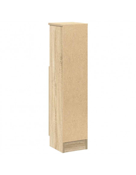 Mobile da Bagno con Portarotolo Rovere Sonoma 20,5x22x90 cm