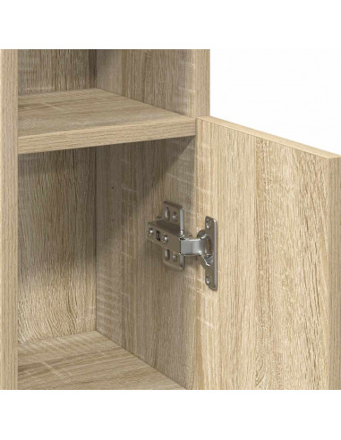 Mobile da Bagno con Portarotolo Rovere Sonoma 20,5x22x90 cm