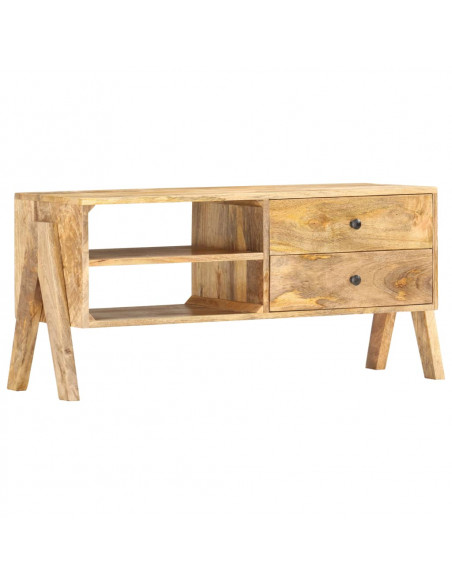 Mobile Porta TV 97x35x47 cm in Legno Massello di Mango