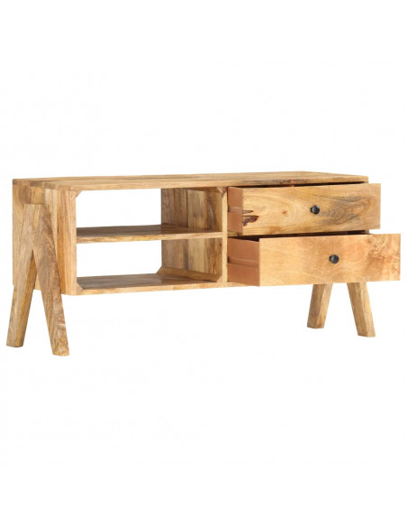 Mobile Porta TV 97x35x47 cm in Legno Massello di Mango