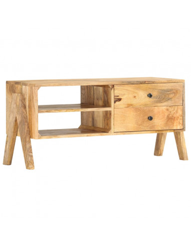 Mobile Porta TV 97x35x47 cm in Legno Massello di Mango
