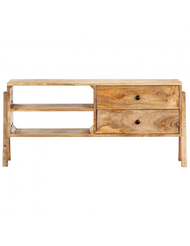 Mobile Porta TV 97x35x47 cm in Legno Massello di Mango