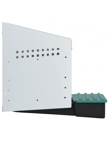 Nido per Polli 1 Scomparto A Parete in Acciaio Zincato