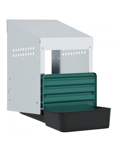 Nido per Polli 1 Scomparto A Parete in Acciaio Zincato