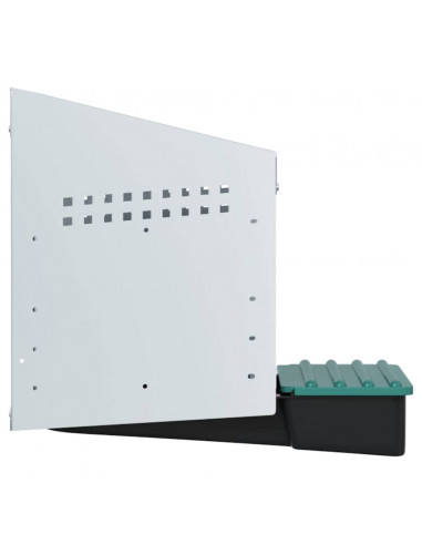 Nido per Polli 1 Scomparto A Parete in Acciaio Zincato