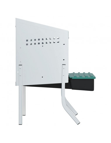 Nido per Polli 1 Scomparto con Gambe in Acciaio Zincato