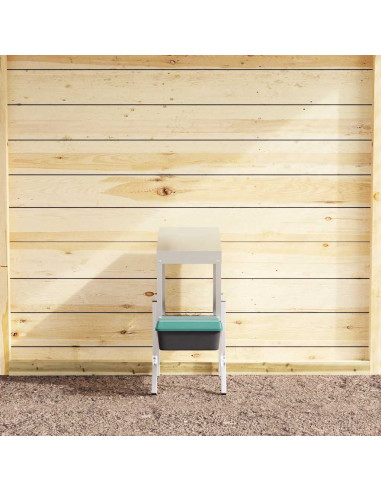 Nido per Polli 1 Scomparto con Gambe in Acciaio Zincato